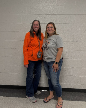 Mrs. Ball and Ms. Gieseking lead Team 73.